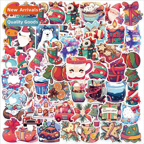 50pcs of Christmas fun gift decoration party stickers guitar