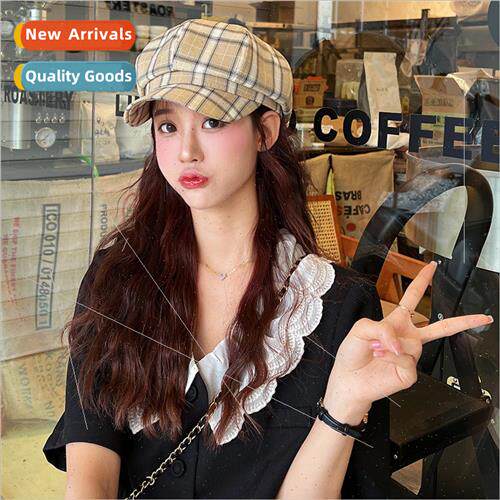 Koreas new fashion show face small beret female versatile si