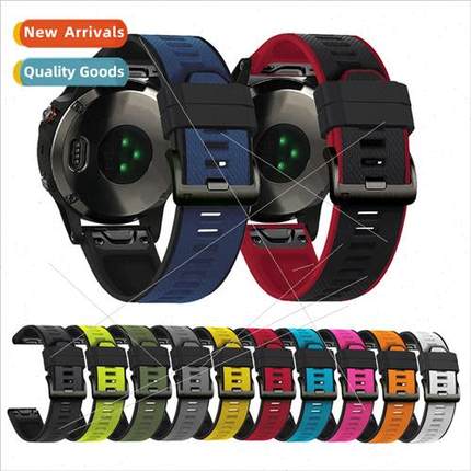 适用 Gamin Fenix6/6X Silicone Strap Gamin 955 Strap 22/26mm
