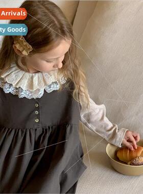 Korean childrens clothing girls fall dress dress 适用eign- d