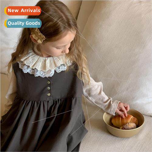 Korean childrens clothing girls fall dress dress 适用eign- d