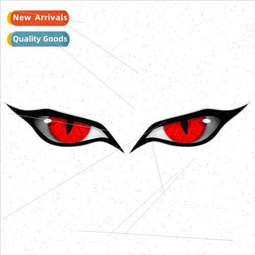 Bossy personality horror car stickers Raptor eye car rearvie