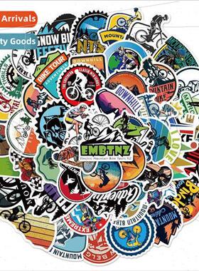 50 -repeating mountain off-road bike graffiti stickers lugga