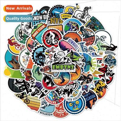 50 -repeating mountain off-road bike graffiti stickers lugga