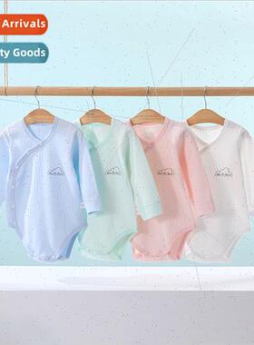 Wrap baby spring and fall cotton long-sleeved pajamas newbor
