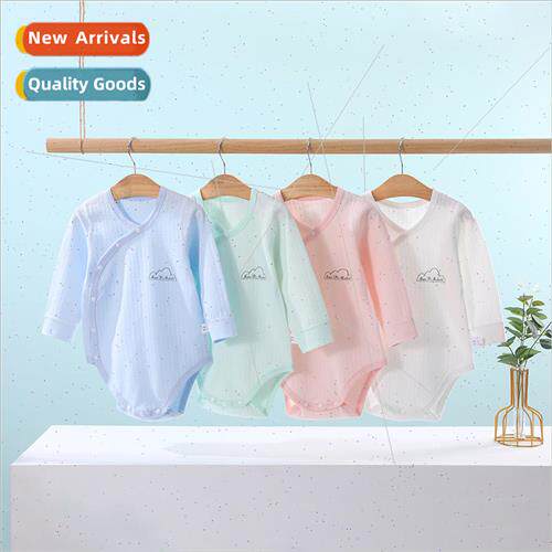 Wrap baby spring and fall cotton long-sleeved pajamas newbor