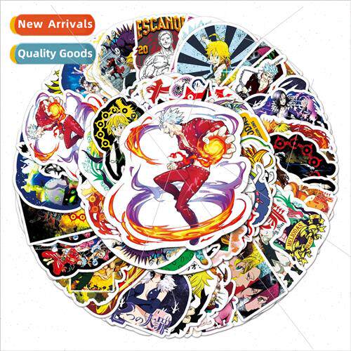 50 Anime Seven Deadly ns Cartoon Graffiti Stickers ggage Lap