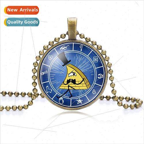 Gravity Falls Weirdville Time Gemstone Necklace Sweater Chai
