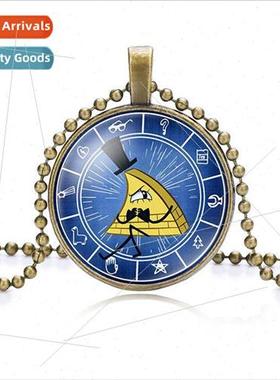 Gravity Falls Weirdville Time Gemstone Necklace Sweater Chai