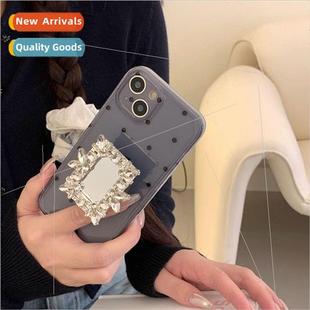 Niche Polka Dot Mirror Stand 适用 iPhone 15ProMax Premium 13