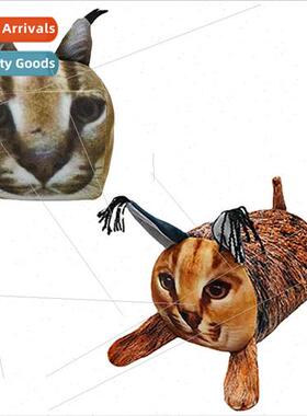 New big floppa plush replica caracal plush doll with doll do