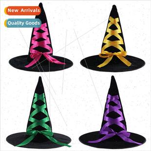 Halloween Hat Adult Children Witch Flannel Witch Hat Masquer
