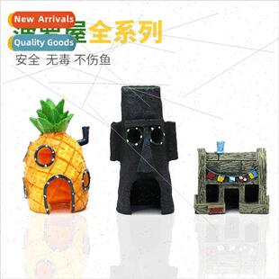 Pineapple House Fish Aquarium Decoration SpongeBob SquarePan