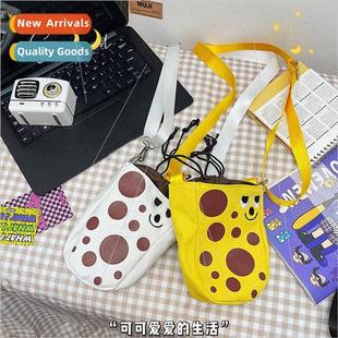 bag womens ins canvas carto Japanese small new Cute 2021