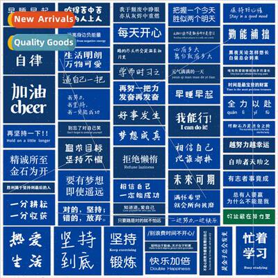 Klein blue ins minimalist  inspirational language stickers f
