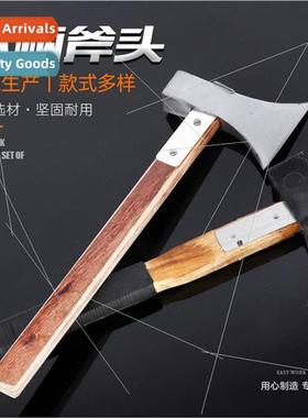 Wooden handle rein适用ced axe logging camping axe sharp with