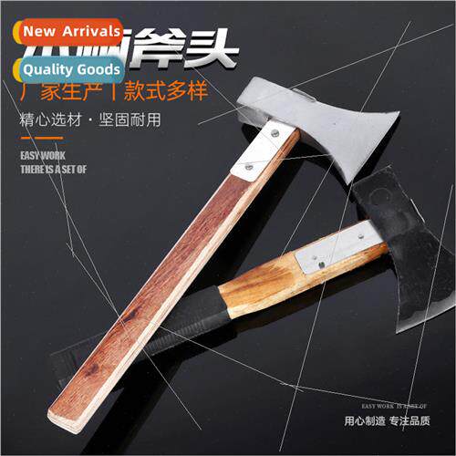 Wooden handle rein适用ced axe logging camping axe sharp with