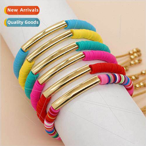 New mixed color soft ceramic glossy curved copper tube handm