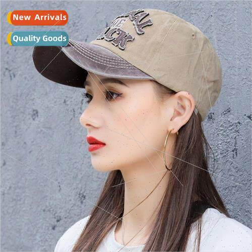 Hat female duck tongue cap Korean  of khaki ins plate sweet