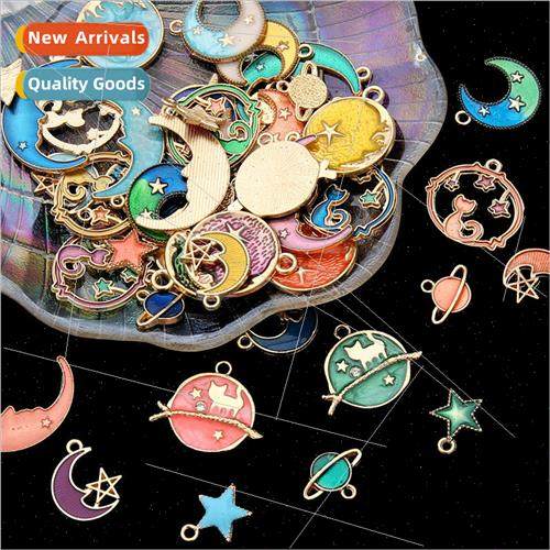 Discounted  Alloy oil drop diy accessories Gold plated ename