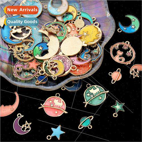 Discounted  Alloy oil drop diy accessories Gold plated ename