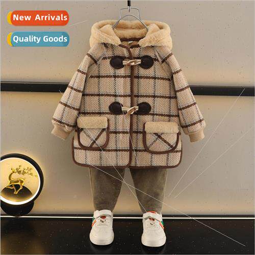 2023 fall and winter boys tweed jacket children imitation ra