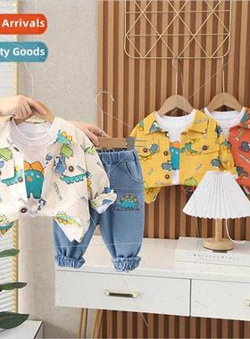 ttle boy fall suit suit little boy 2023 spring and fall clot