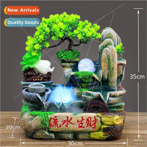 Fake mountain running water ornaments creative home running