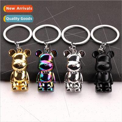 Creative metal violent bear keychain exquisite cute car key