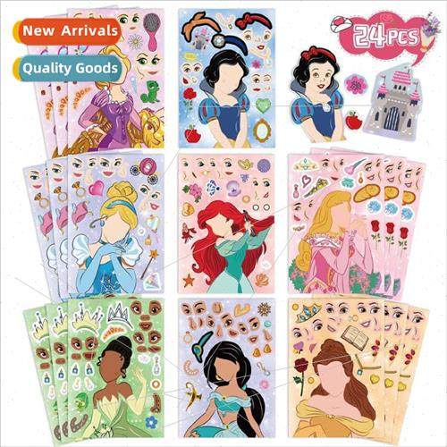Fairy tale anime princess diy childrens puzzle stickers prin