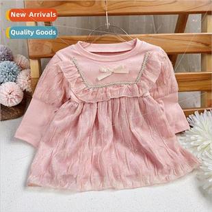 2023 fall child Princess 适用eign middle dress the Girls