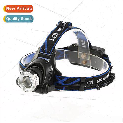 Outdoor LED headlamp zoom aluminum alloy head-mounted high-p
