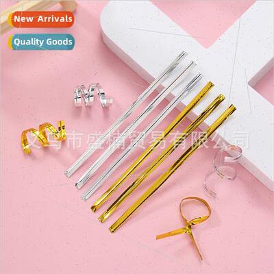 Gold and silver wire ligature rope PET foil bright color lig