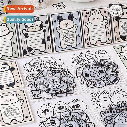Milk white rabbit pellet pack Cute cartoon simple pen cute p