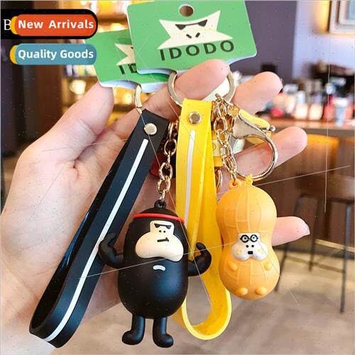 cartoon bean bear keychain female cute and creative exquisit