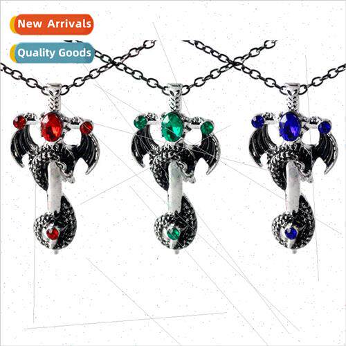 New creative mens fashion rock pterodactyl sword pendant nec