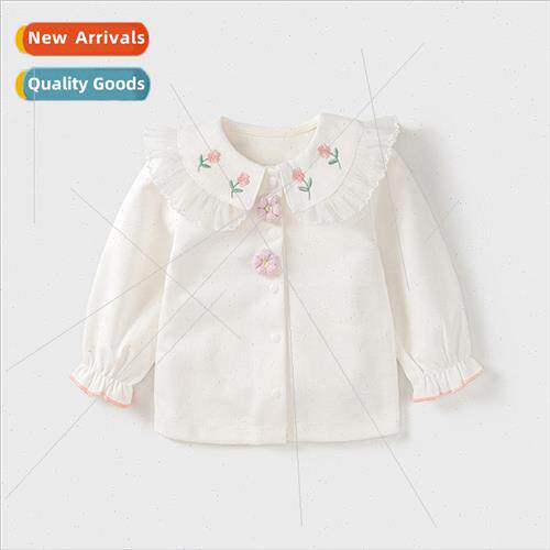 Girls bottoming shirt 2023 female baby spring and fall cloth
