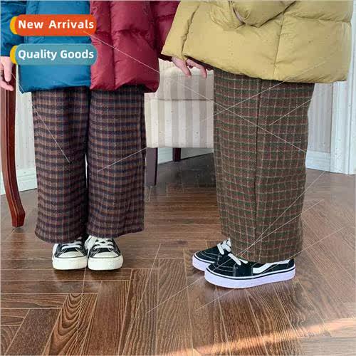 Childrens pants 2023 winter section boys and girls Korean pl