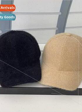 Hat female spring and fall plush baseball cap casual fashion