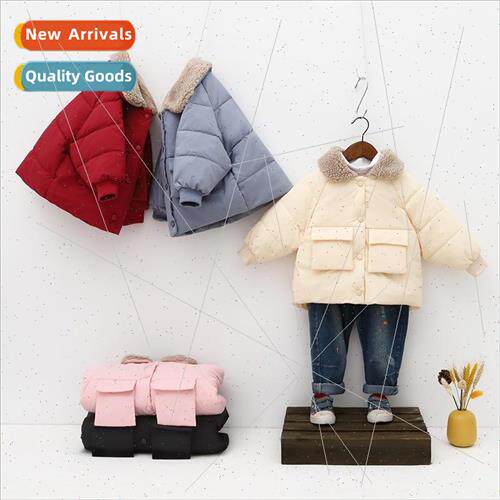 2023 new childrens down cotton clothing Korean  of the winte