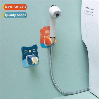 Shower bracket no-punch base bathroom no-touch stick-on show