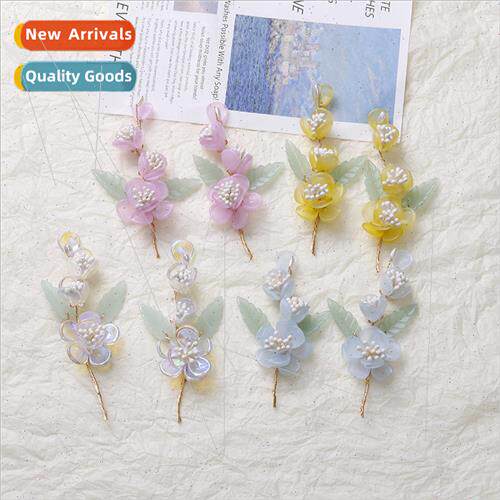 super fairy green leaves lotus flower core bouquet diy handm