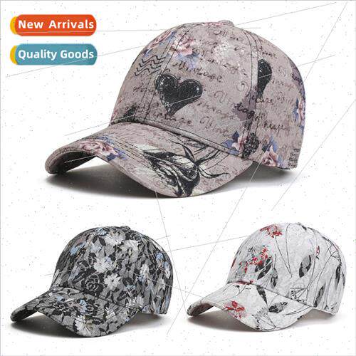 Womens lace flowers baseball cap female Korean  of the fashi