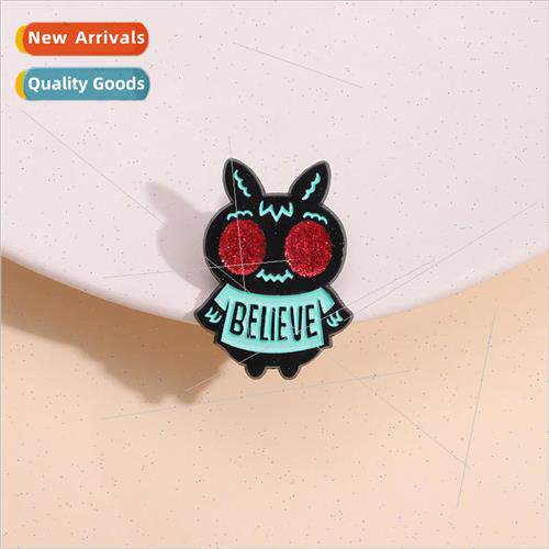 Creative English Animal Brooch Fly Mascot Believe Red Red Ey