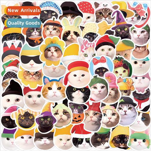 59 cartoon cat in a hat graffiti stickers personalized decor