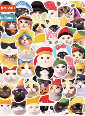 59 cartoon cat in a hat graffiti stickers personalized decor