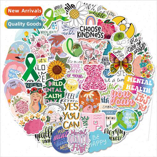 50 Mental Health Stickers Knowledge Education Stickers ggage