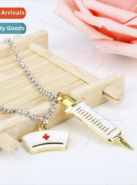 New accessories mini syringe pendant doctor nurse set hip ho