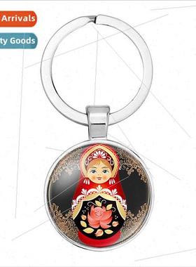 New jewelry pendant Russian nesting doll pendant time gemsto