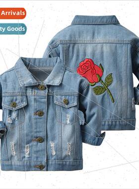 Spring and Autumn Childrens Vintage Jacket New Kids Embroide